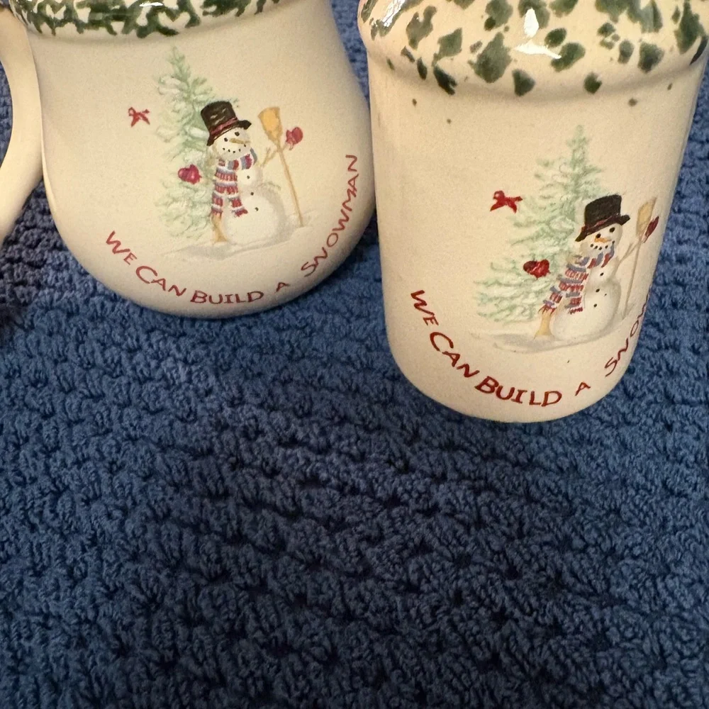 We Can Build A Snowman - Sugar, Creamer, Salt and Pepper Set